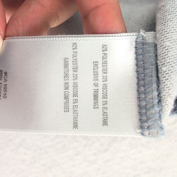 LOLE Oversized Batwing 3/4 Blue Marble Athleisure Pullover Women's Large - Picture 5 of 9